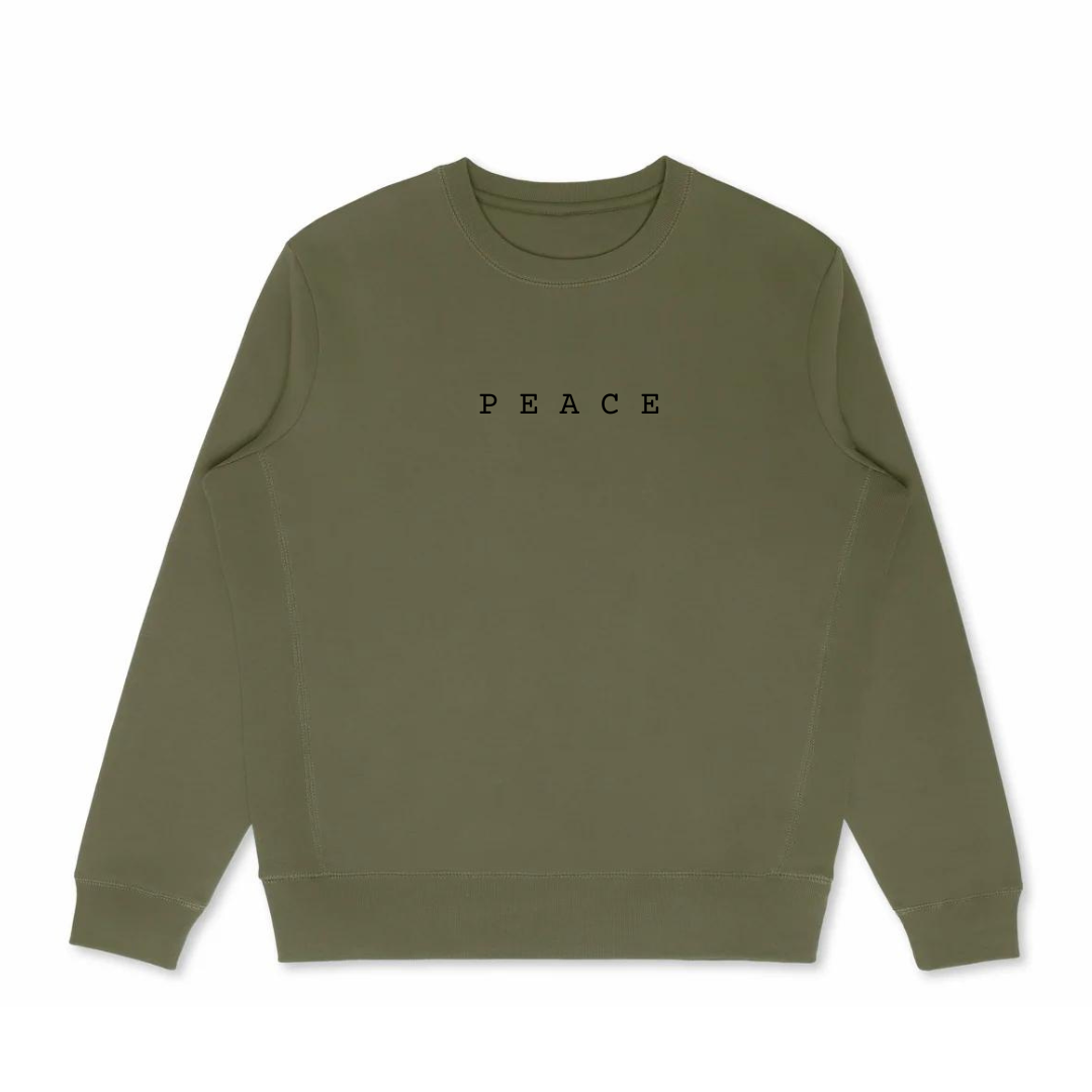 P E A C E GOTS® Organic Cotton Sweatshirt